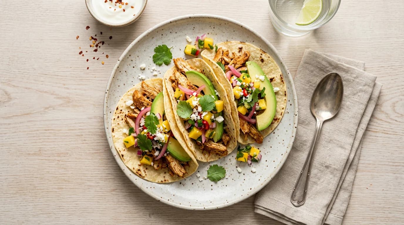 Onsdag: Tex-Mex Kycklingtacos med Tacokrydda och Avocado