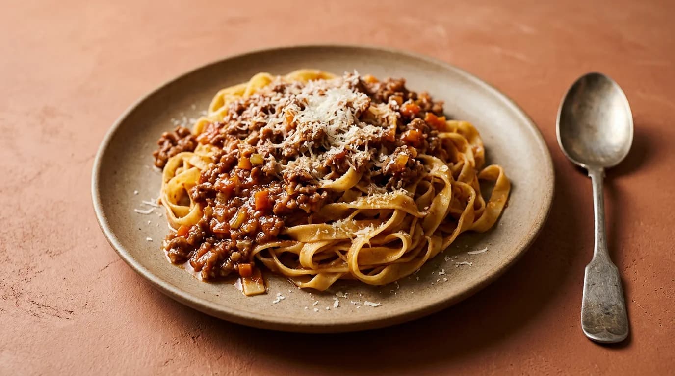 Ragù alla bolognese med tagliatelle